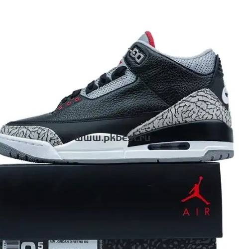 Retro GOD SHIP Jordan  RETAIL 3 Cat MATERIALS Air PK TO READY Black 0515